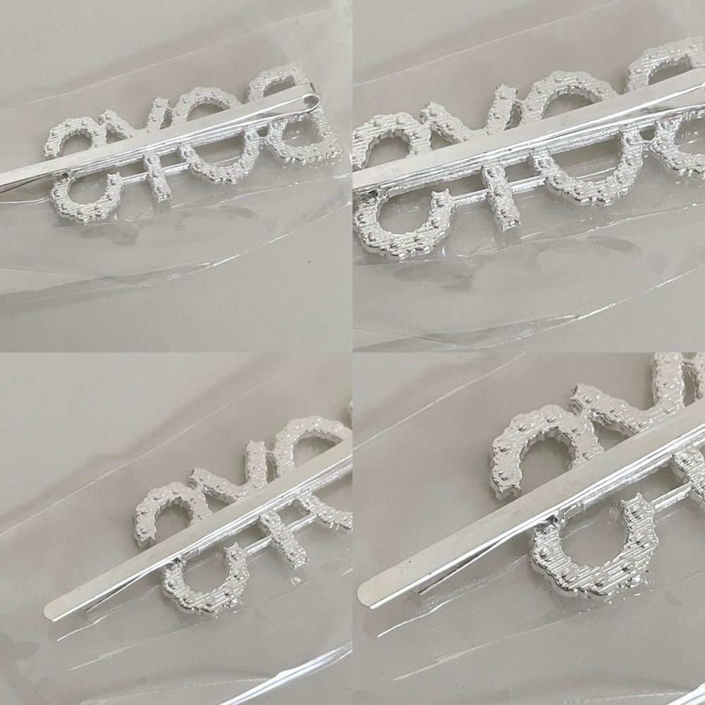 Crystal Rhinestone Studded Metal Hair Pin Accessory “BOYS” - Picture 6 of 15